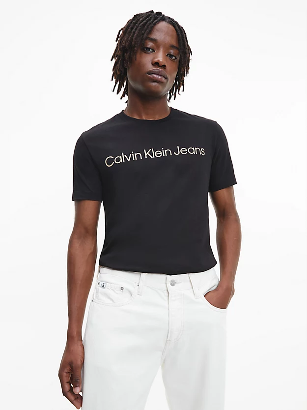 Camiseta slim fit com logo