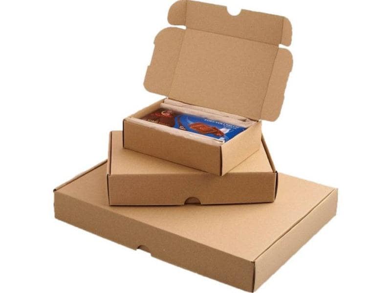 Büromaterial Versandkarton 22.5 x 15.5 x 4.5 cm, 25 Stück Versandkarton