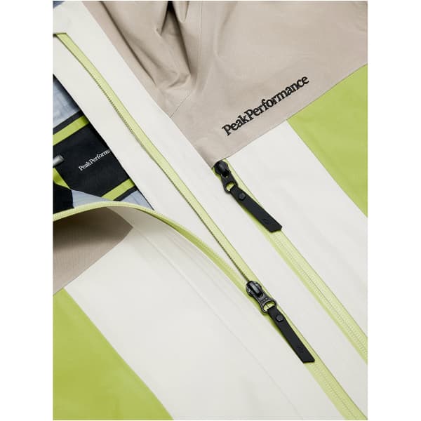 Veste de ski PEAK PERFORMANCE M GRAVITY GORE-TEX 3L JACKET AVID BEIGE/STAND OUT GREEN/SAND FOG