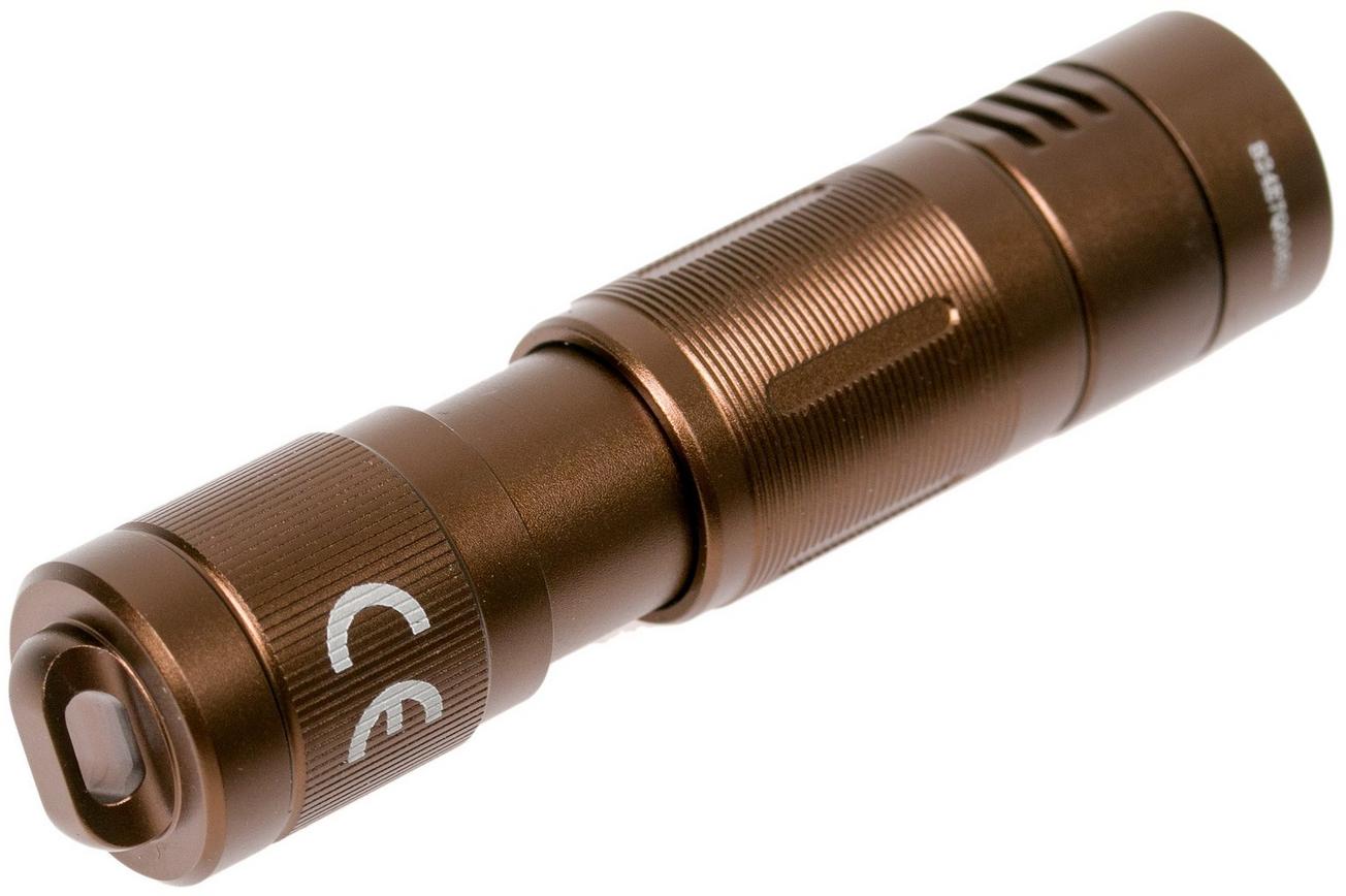 Fenix E05R oplaadbare sleutelhangerzaklamp, bruin