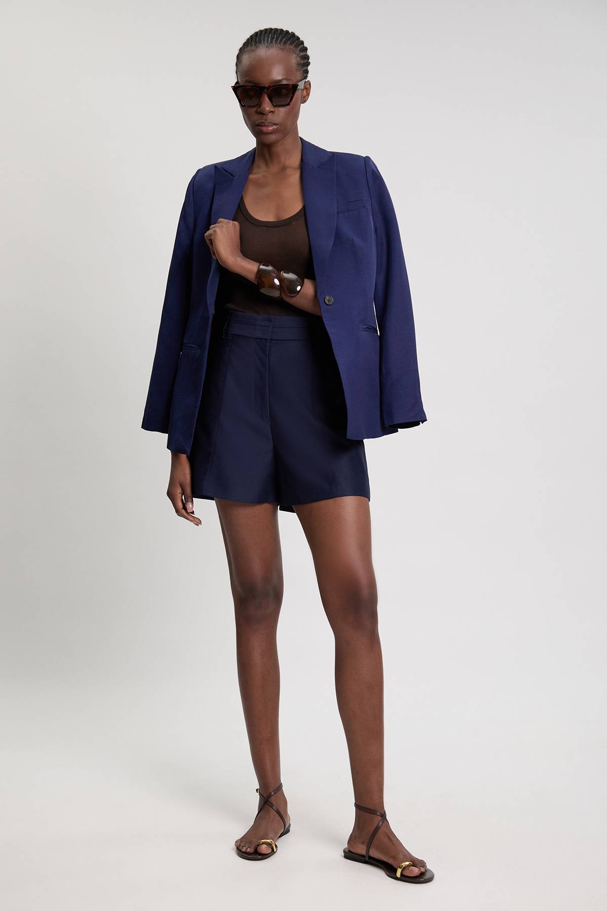 KarenMillen Short En Satin Ajusté