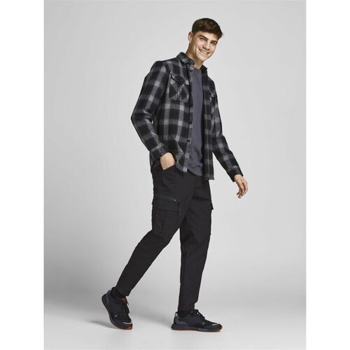 Jack & Jones - 12194240 JPSTACE JJDEX TAPERED-BLACK Negro