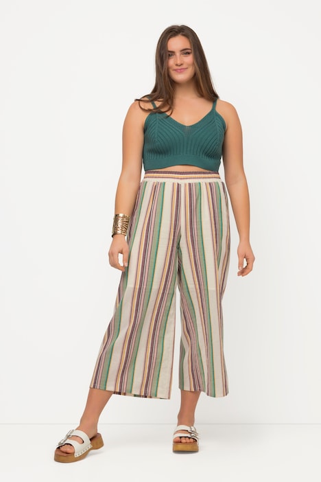 Bralette, Rippstrick, Zierkanten, Biobaumwolle