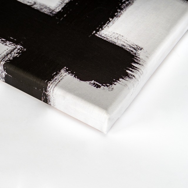 GOODproduct Leinwandbild »Black and Gold« Abstrakt | Formen | Kunst | Modern 1 Stk. tlg. Akustikbild mit sehr guten Schallabsorptions-Eigenschaften