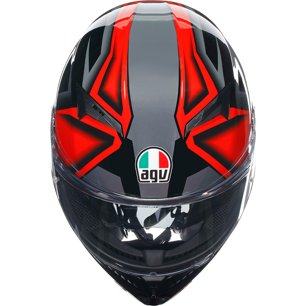 AGV - Casque K3 Compound Noir / Rouge