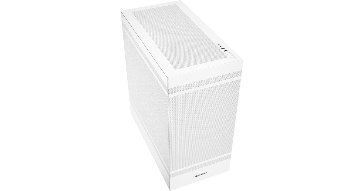 SharkoonRebel C50 White midi tower behuizing  (Wit | 2x USB-A | 1x USB-C)
