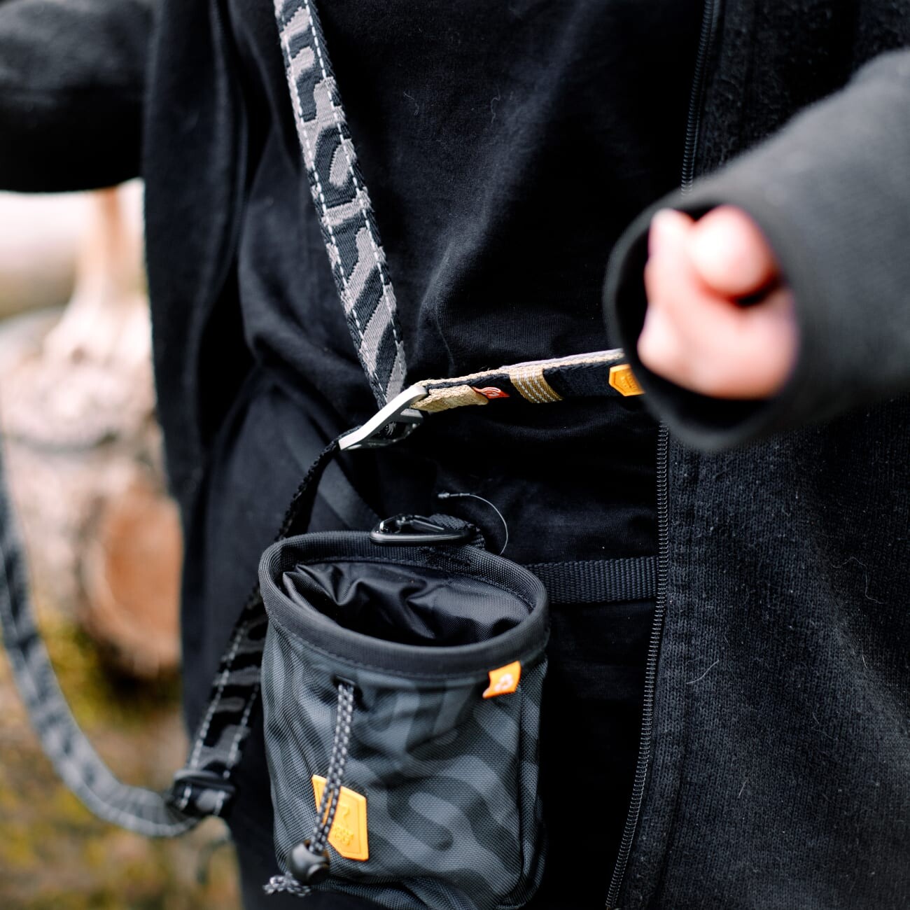 Woolly Wolf Snackbeutel Roam Black