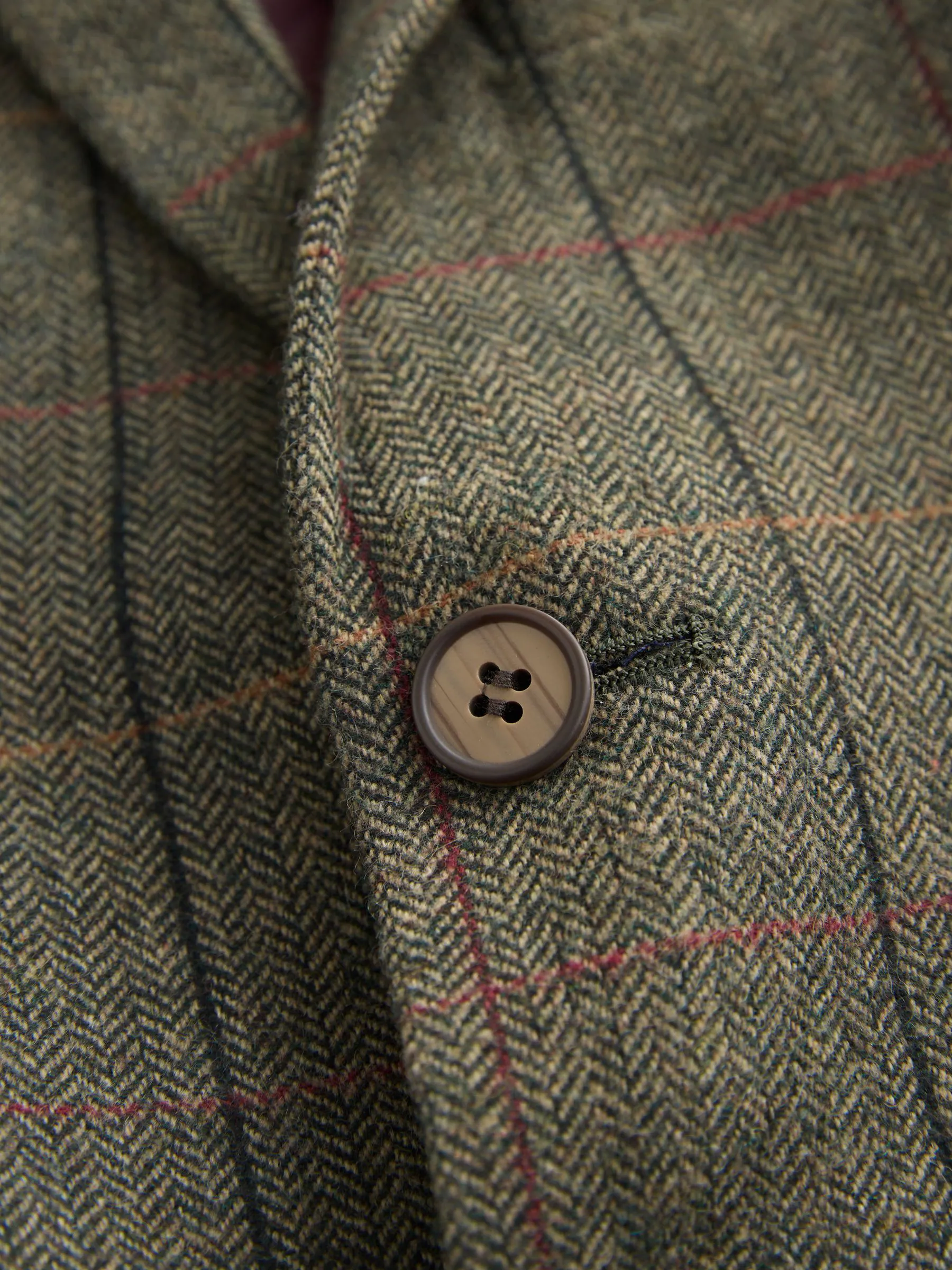 Groen/bruin geruit - Blazer (3-16yrs)