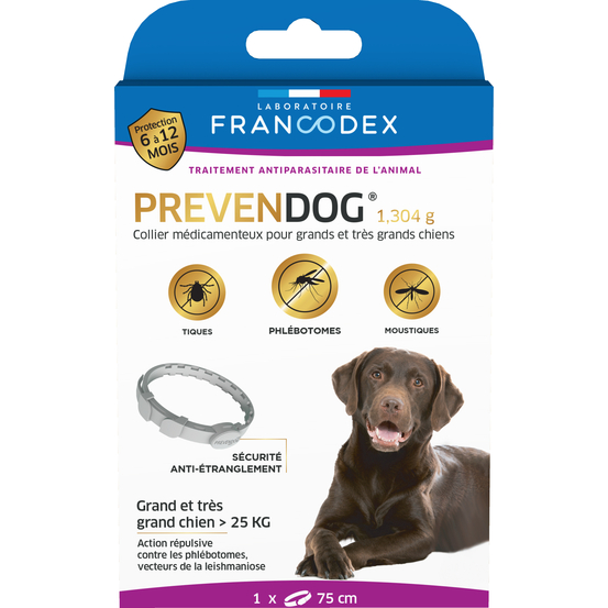 Collier prevendog pour chien <gt/>25kg