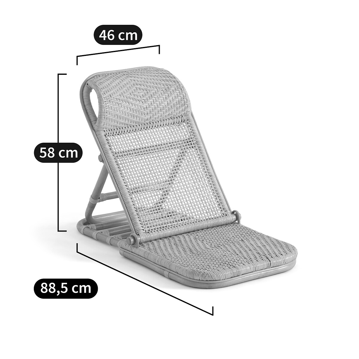 LA REDOUTE INTERIEURS<br>Suporte de praia dobrável em rattan, Cofete