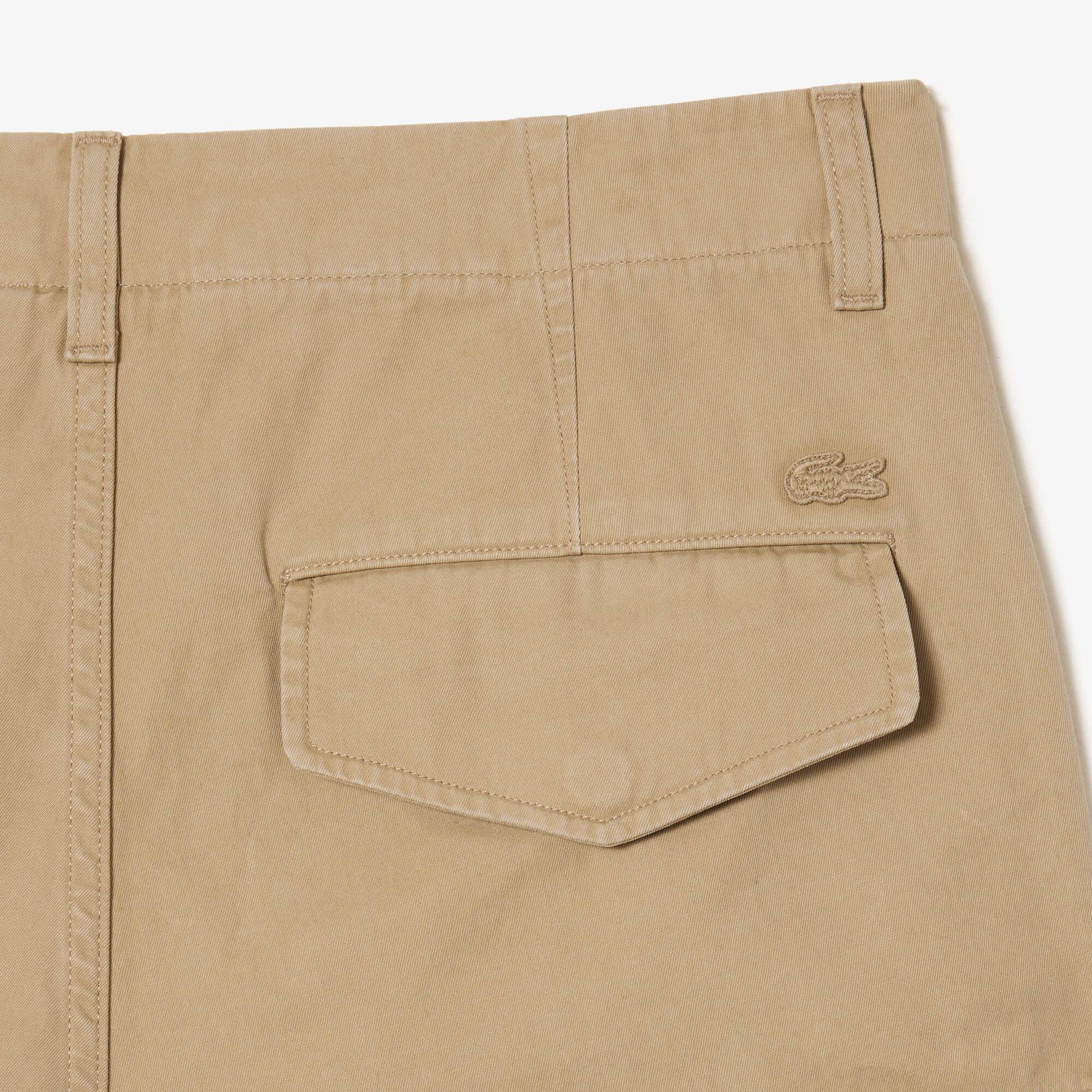 Pantalon cargo straight fit en coton Pantalons & Shorts - Beige - Lacoste - Homme