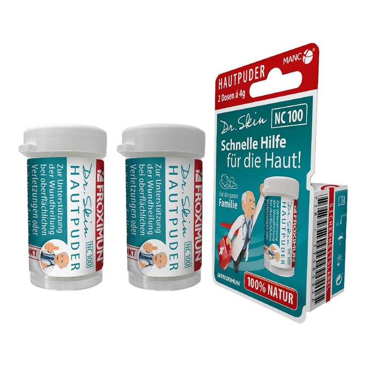 Dr. Skin NC 100 Hautpuder, 2X4 g