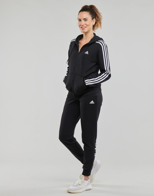 Adidas Sportswear - 3S FL FZ HD - Noir / Blanc
