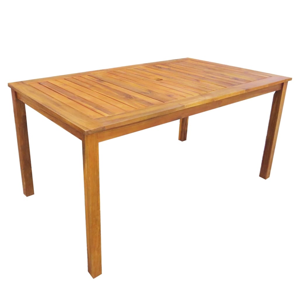 Mobilier à dîner d'extérieur 5 pièces bois d'acacia solide