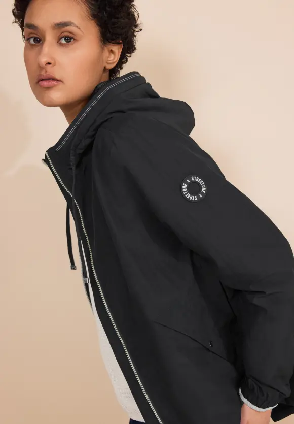 Moderner Windbreaker - Black