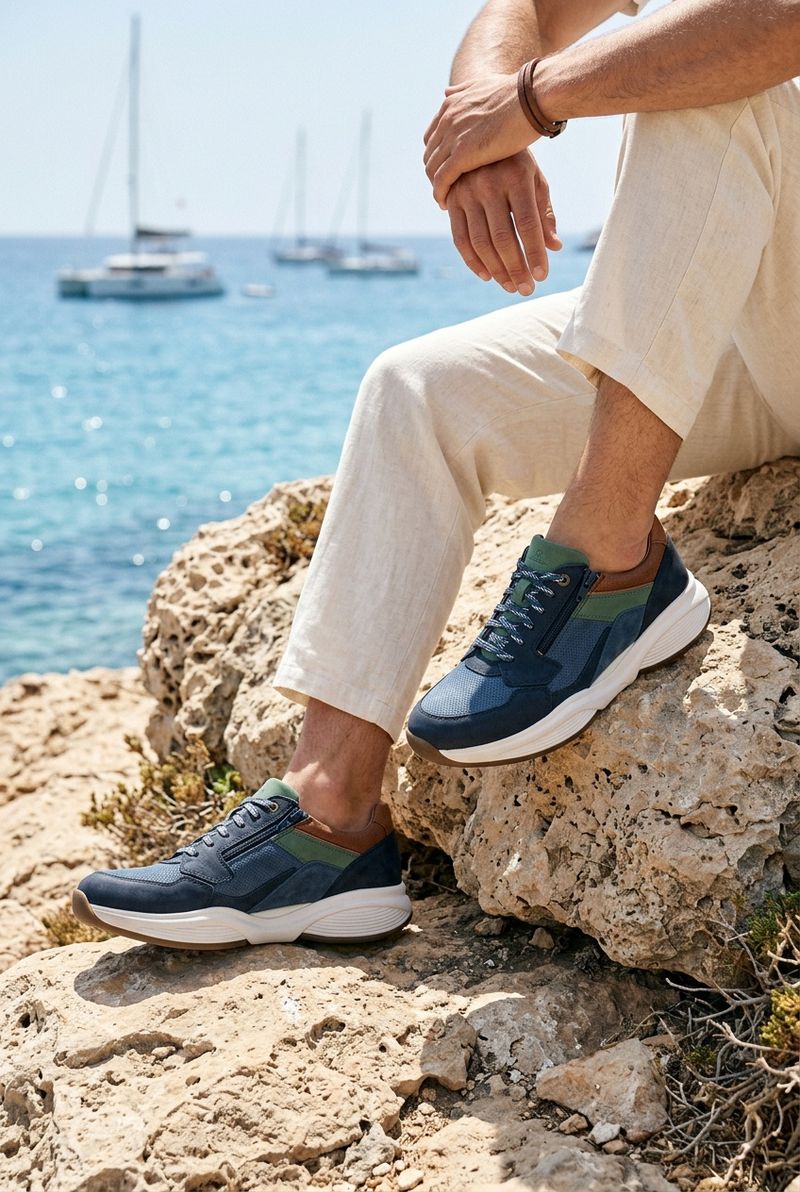Xsensible SWX14 Stretchwalker Sneakers Blauw Heren