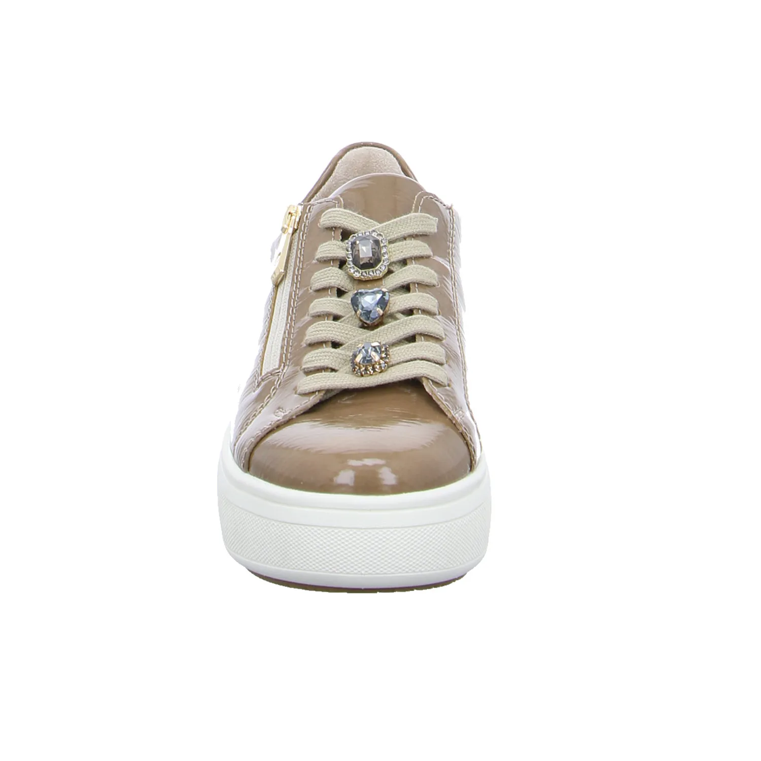 RIEKER Sneaker Beige Lederimitat