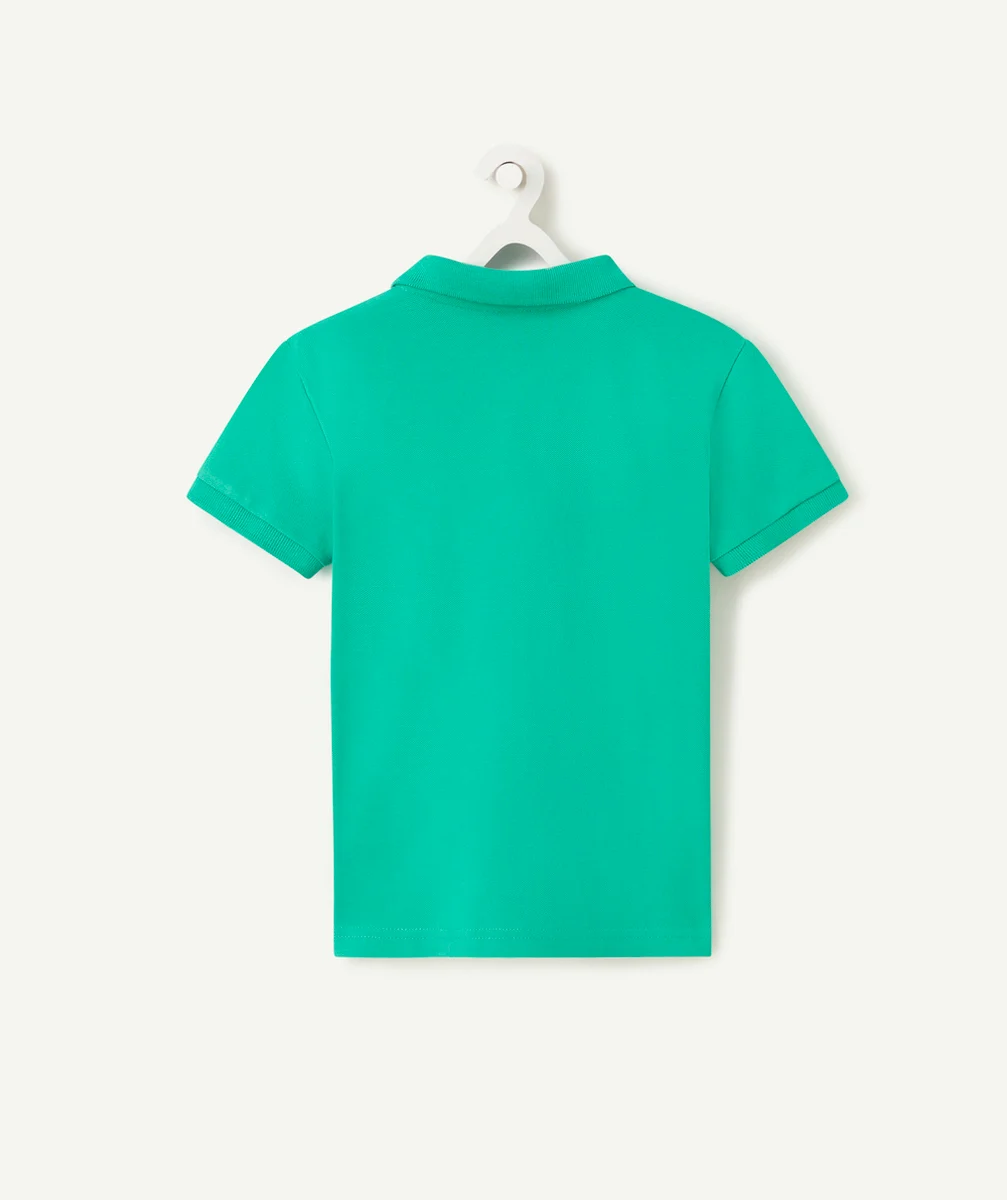 polo manches courtes garçon vert