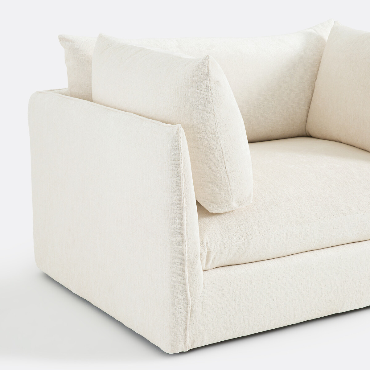 LA REDOUTE INTERIEURS<br>Poltrona XL Malo em fluweel texturizado