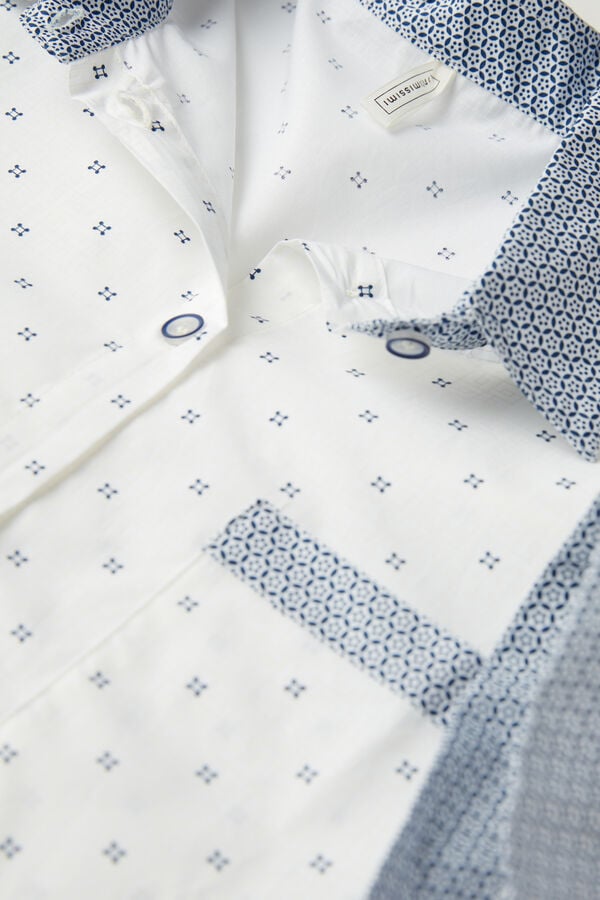 Camisa de manga curta Santorini View