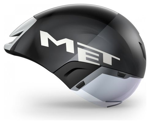 Casque MET Codatronca Black Silver Matt Glossy