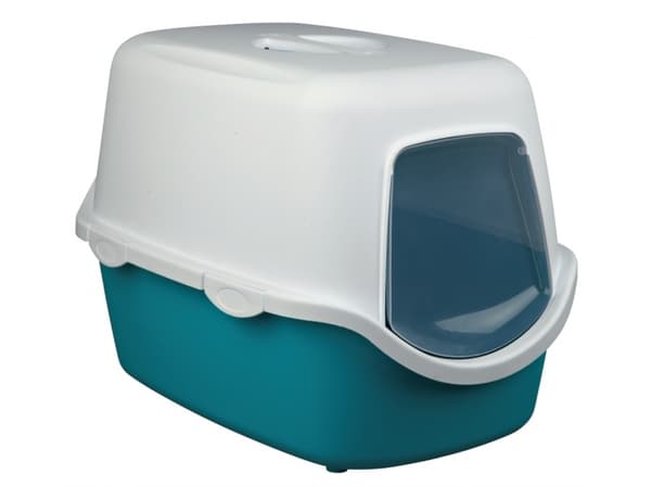 Trixie Vico kattetoilet, 40x40x56 cm, turkis/creme