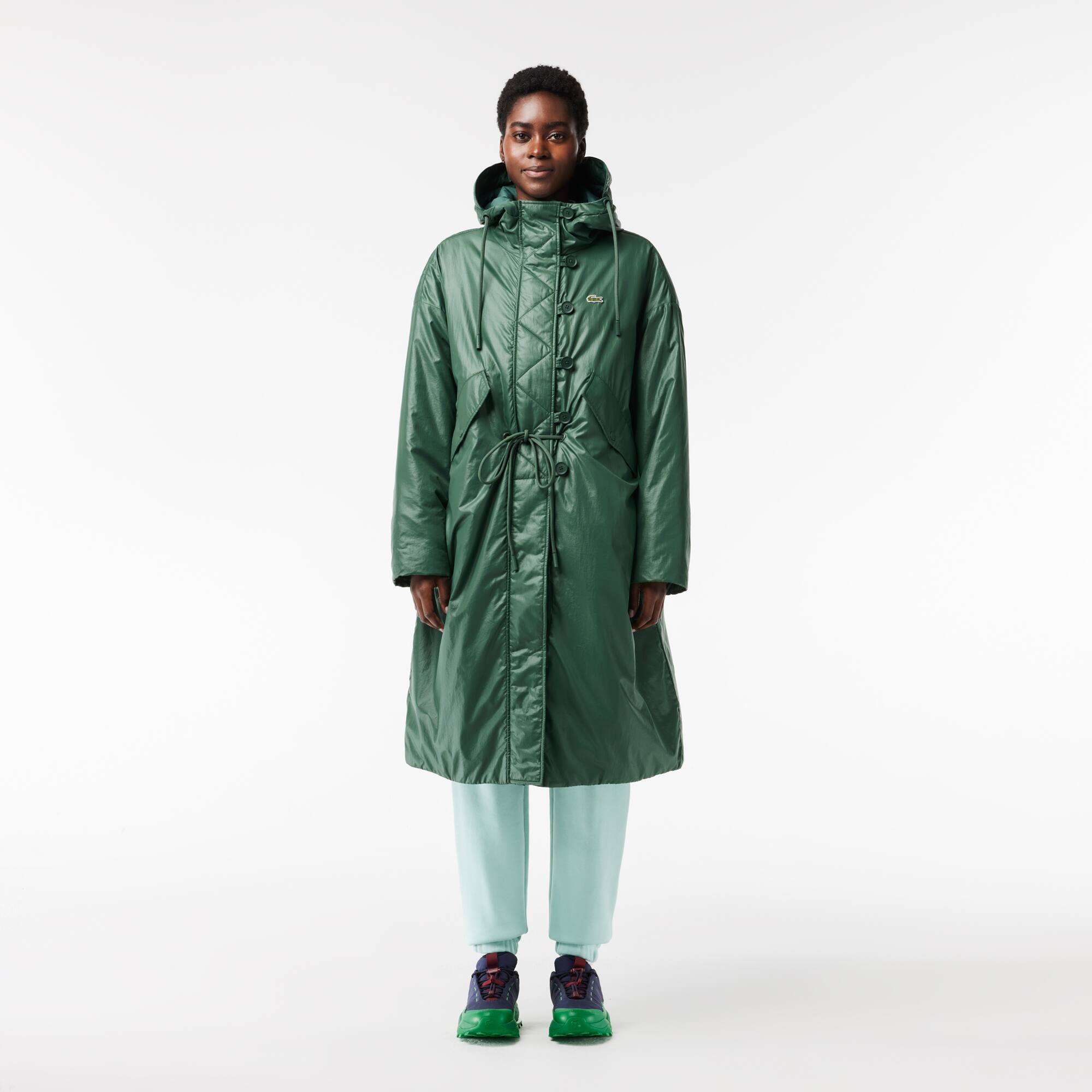Langer, wasserfester Parka mit Kapuze Jacken & Mäntel - Grün - Lacoste - Damen
