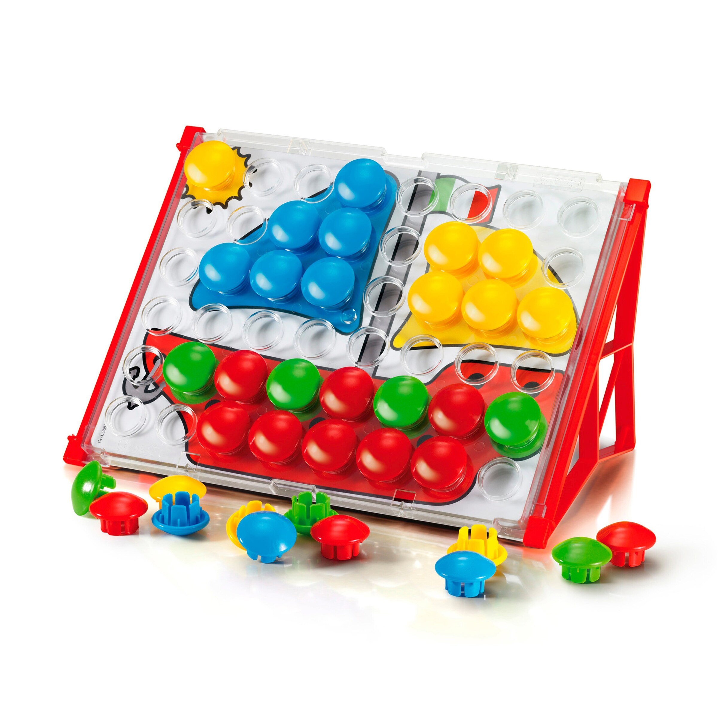 Quercetti Mosaik-Steckspiel FantaColor Junior Basic (48 Teile)
