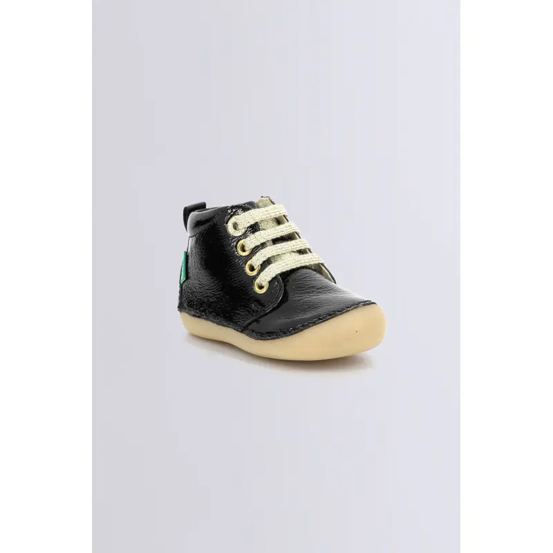 SONIZIP NOIR VERNIS BOTTILLONS Cuir Fille