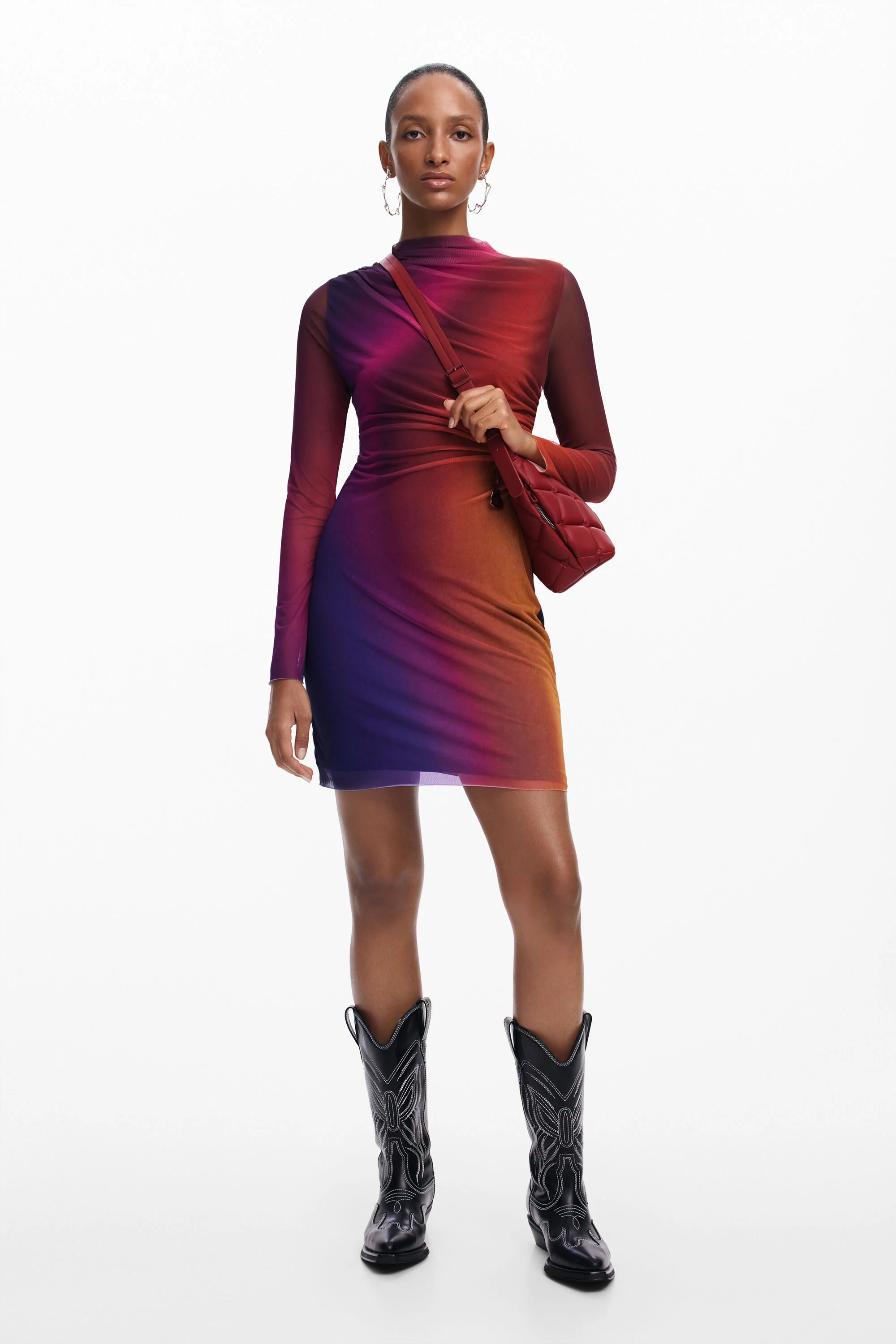 vestido curto degradê