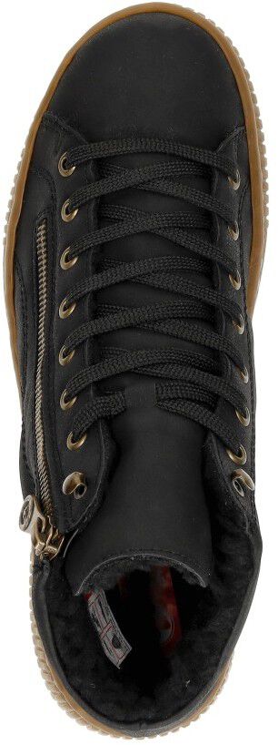Rieker Veterschoenen Hoog zwart