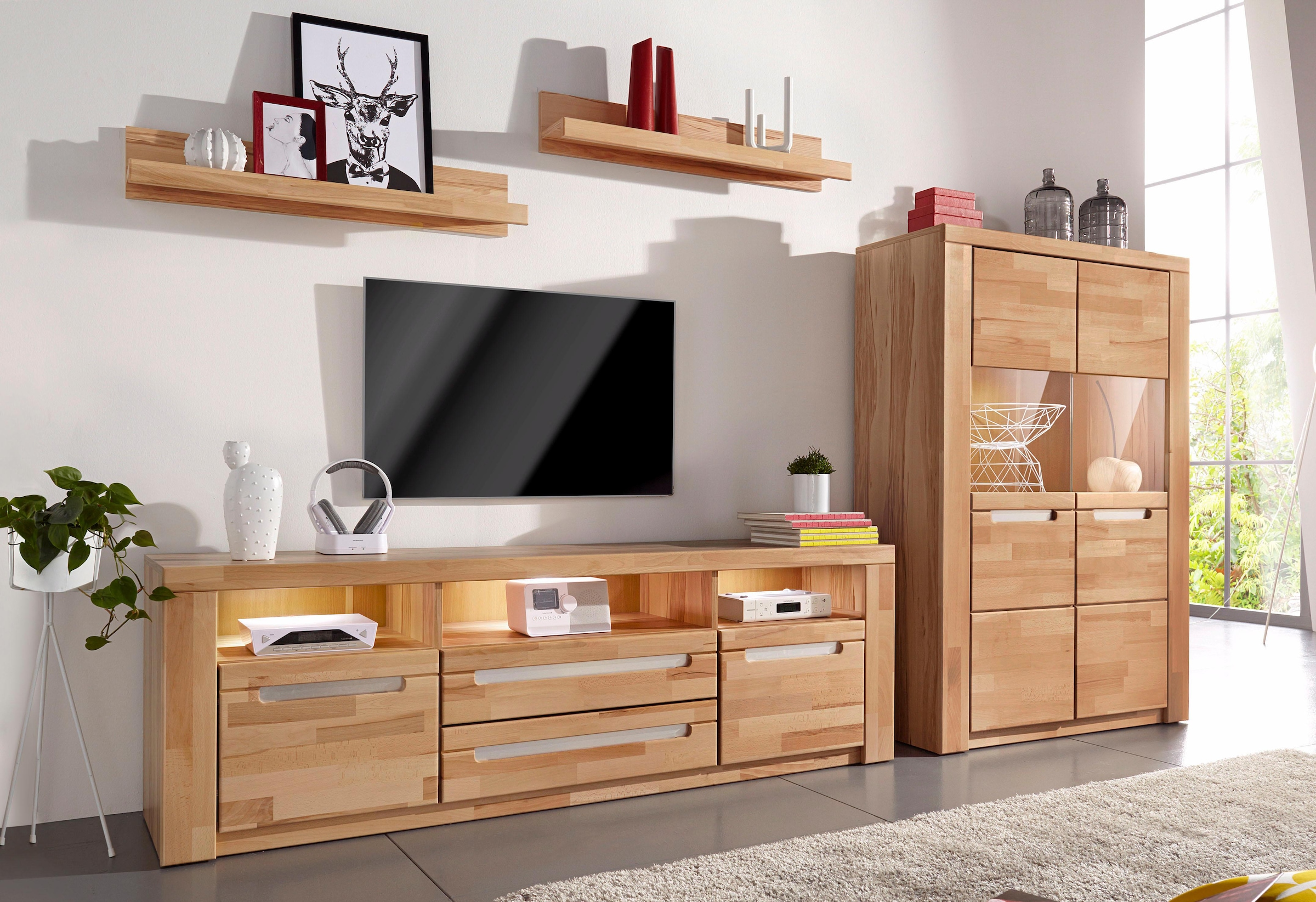 Home affaire Wohnwand »Kolding« Set, 4 Stk. tlg.