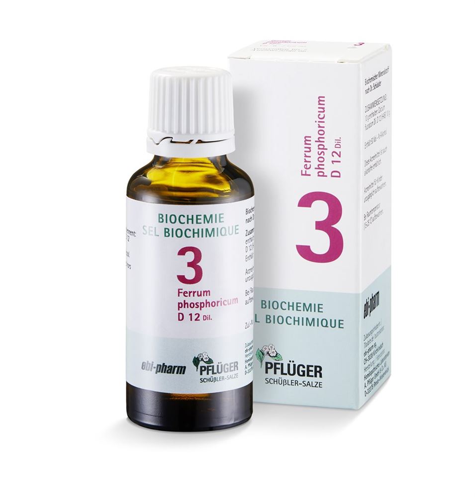 PFLUEGER Nr3 Ferr phos Tropfen 12 D 30 ml