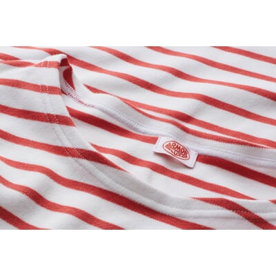 Damen-Matrosenshirt, Weiß-Rot