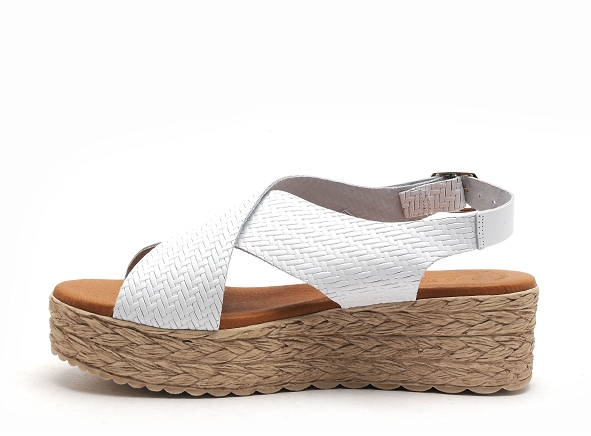 Eva frutos nu pieds talons femme 714 blanc