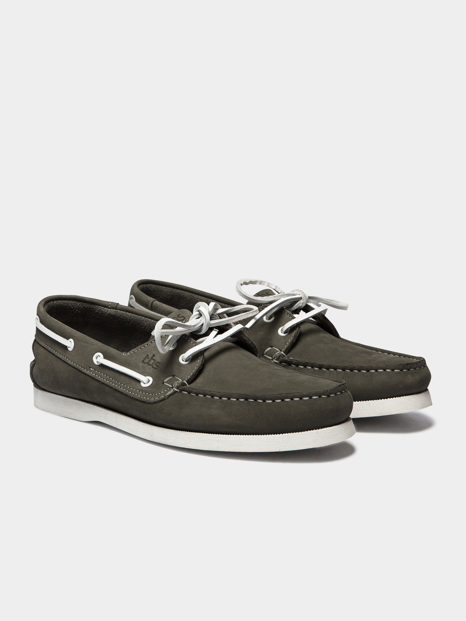 Chaussures Bateau Homme Semelle Grip Cuir Kaki