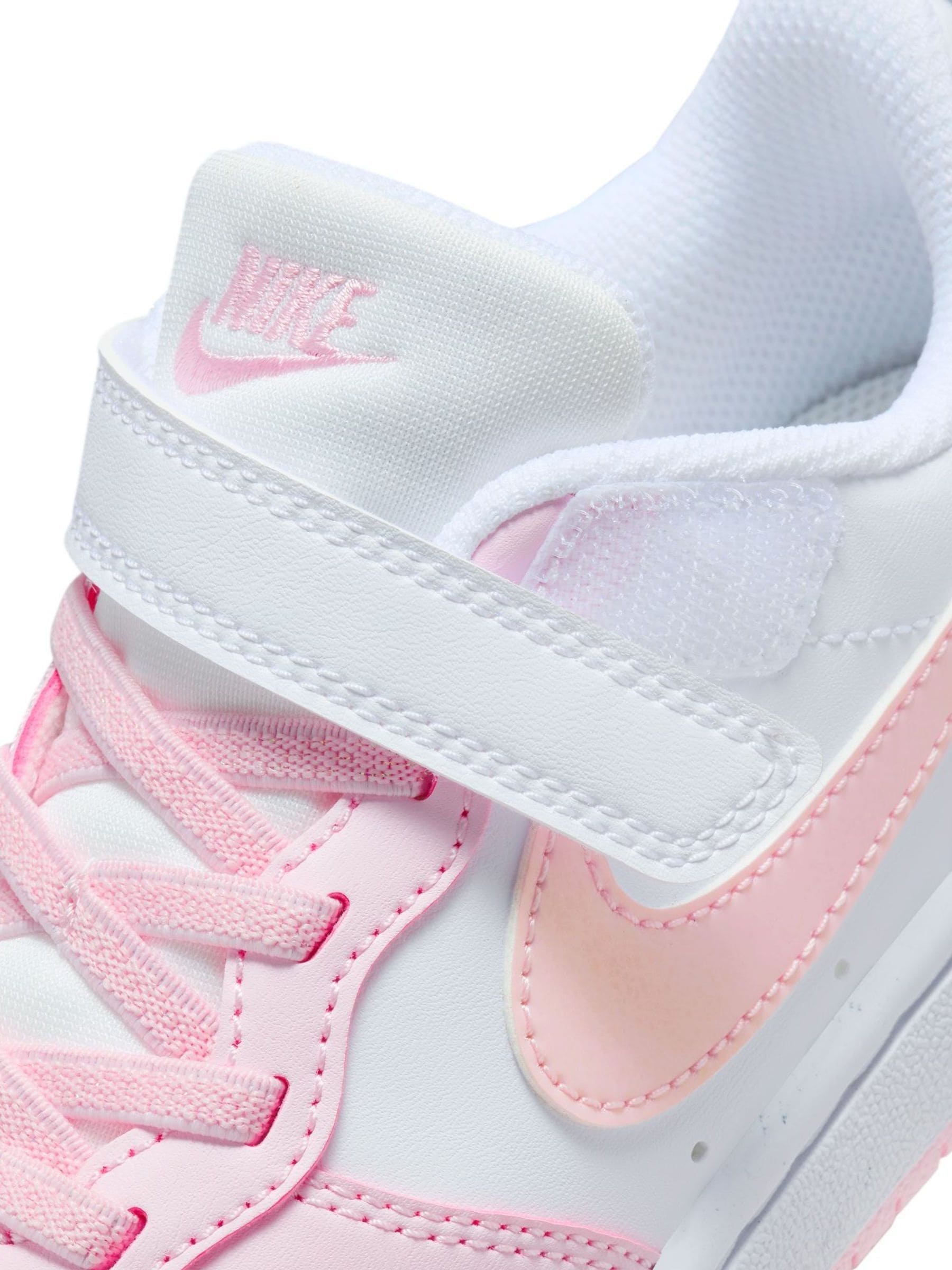 Wit/roze - Nike - Lage Junior Court Borough Recraft sneakers