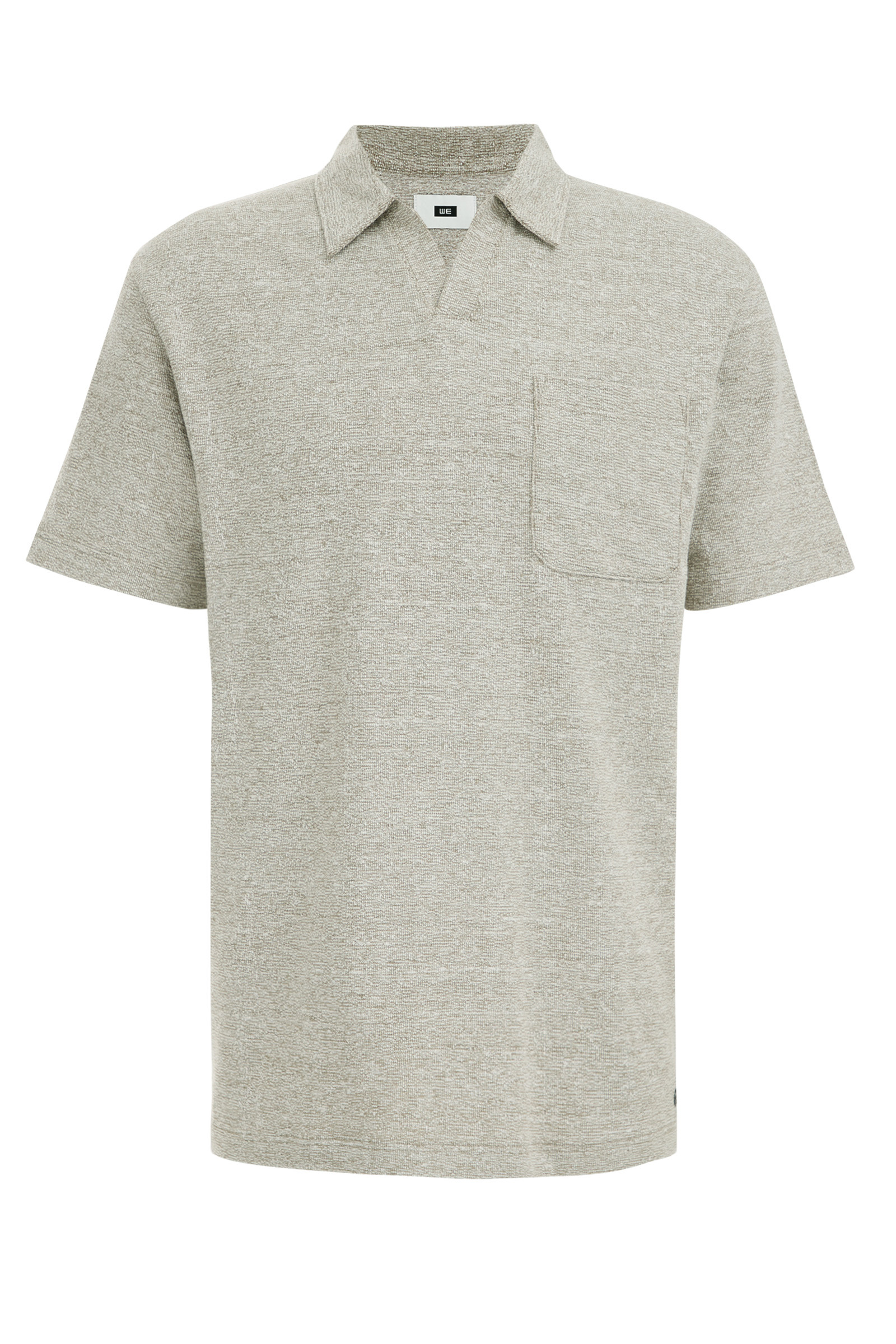 polo met structuur WE Fashion Groen