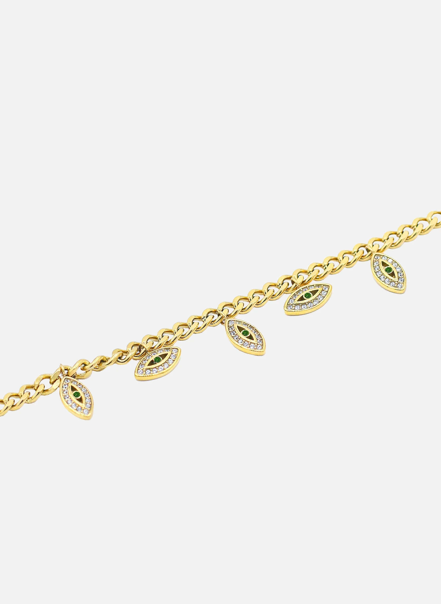GIZEH - Bracelet chaîne gizeh | Vert