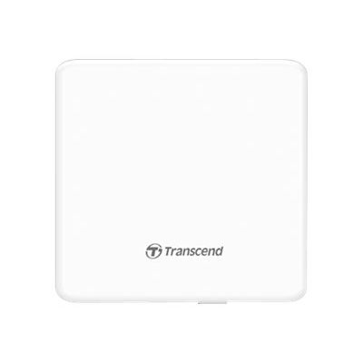 Transcend 8X DVDS-W - Lecteur graveur de DVD±RW (±R DL)/DVD-RAM - USB 2.0 - blanc