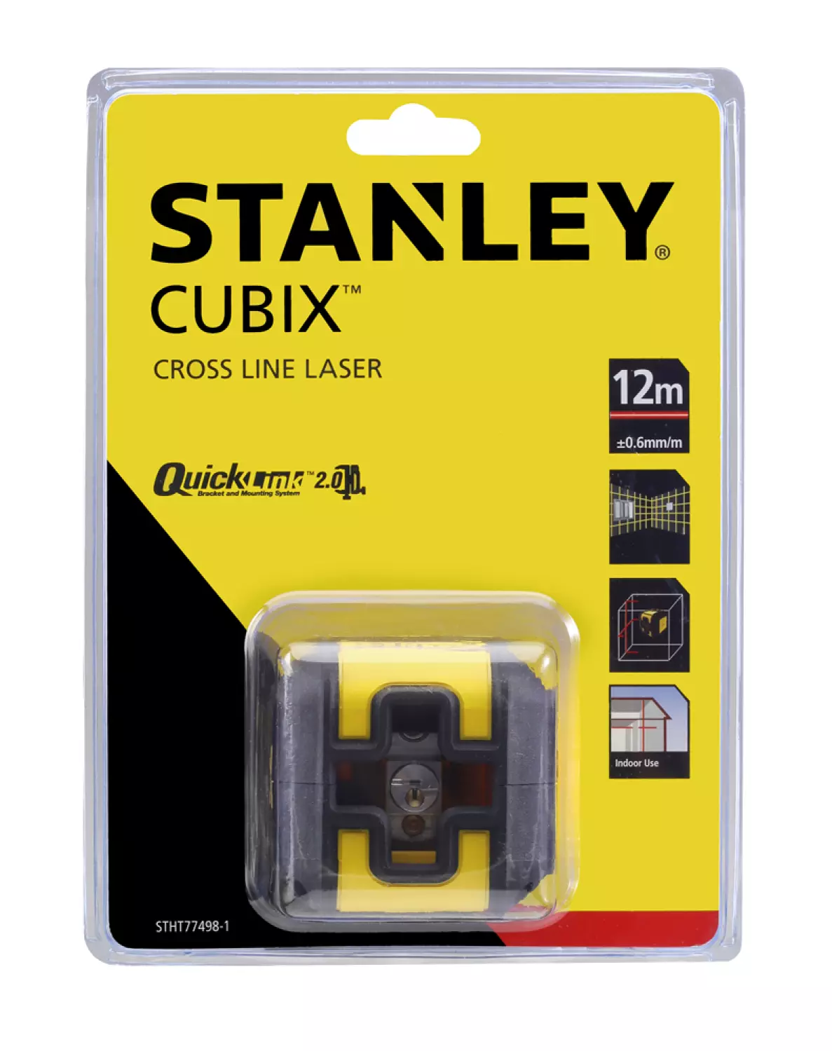 Stanley STHT77498-1 Cubix Zelfnivellerende kruislijnlaser - 2 lijnen - 8m