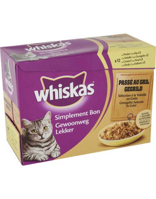 Whiskas Gewoon Lekker 12pack 85 g - Kattenvoer