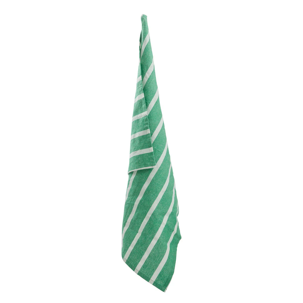 Bahne Interior  Stripe viskestykke bred, grøn - 50x70 cm