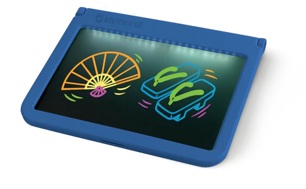KidyWolf Kidywolf Kidydraw Pro Verlicht tekenbord Blauw