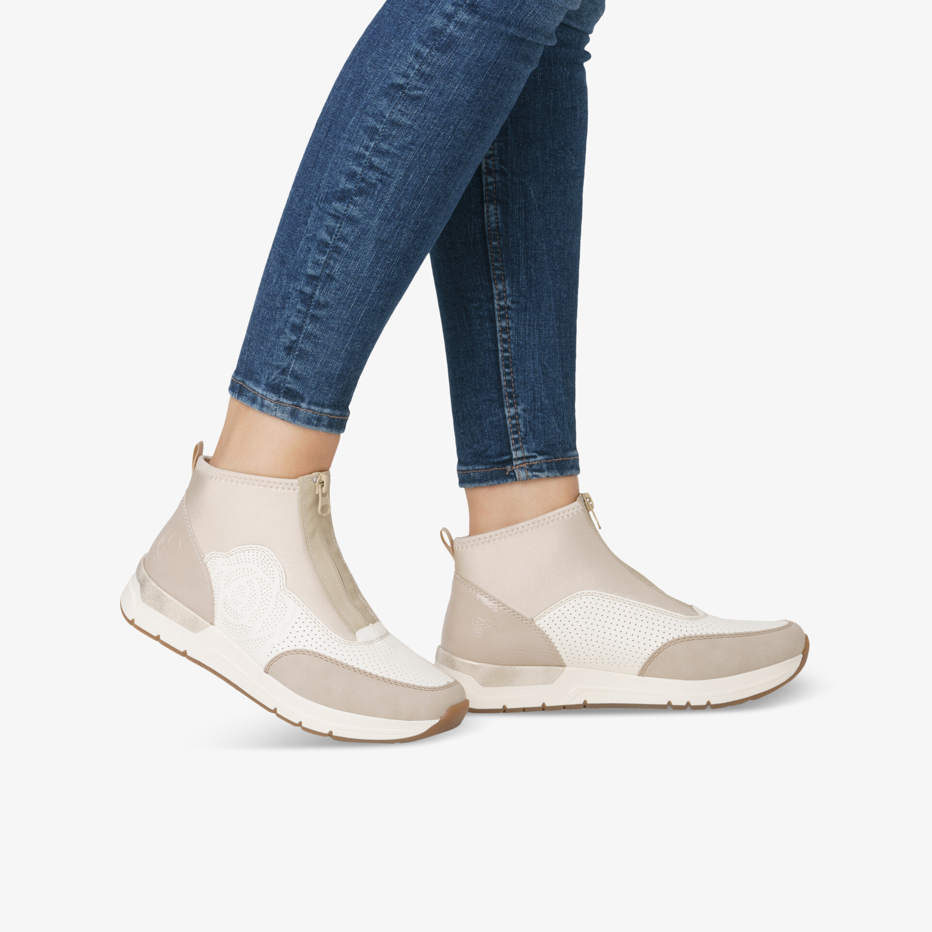 rieker Damen Halbschuhe beige