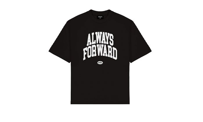 Always Forward College T-Shirt Black - 48h Delivery
