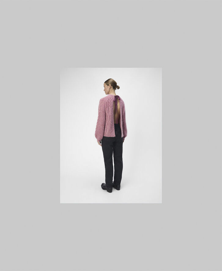 Object OBJSMILLA KNIT RE L/S PULLOVER CC1 Slate rose/melange