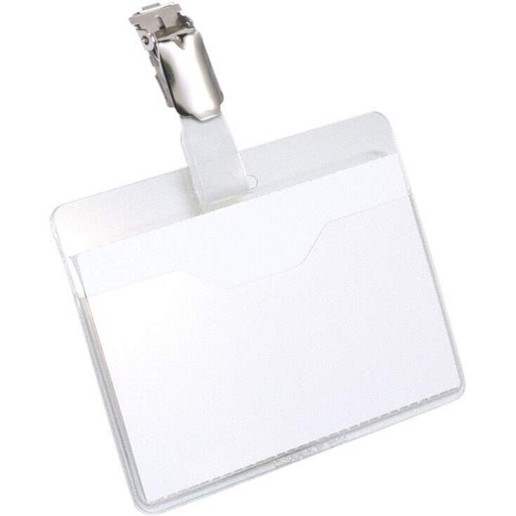 Porte-badge 60x90 mm avec clip - Boîte de 25