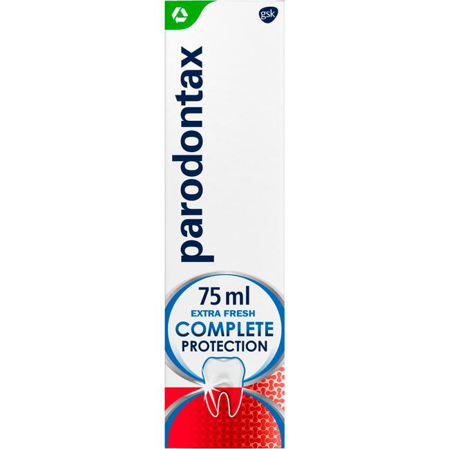 Parodontax Complete Protection Extra Fresh Dagelijkse Tandpasta Tegen Bloedend Tandvlees 75 ML