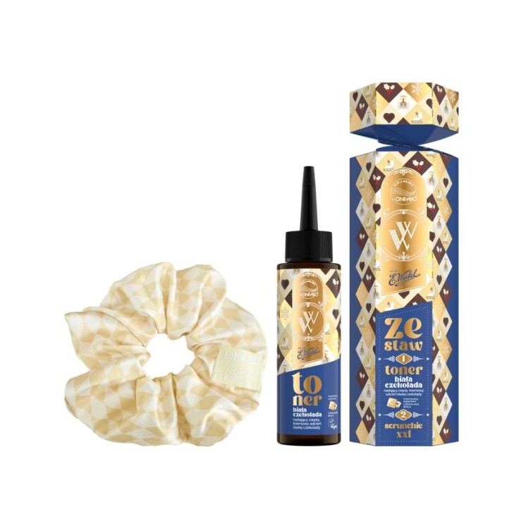 OnlyBio x Wedel Hair in Balance Weihnachtsset Toner + Scrunchie XXL Weiße Schokolade